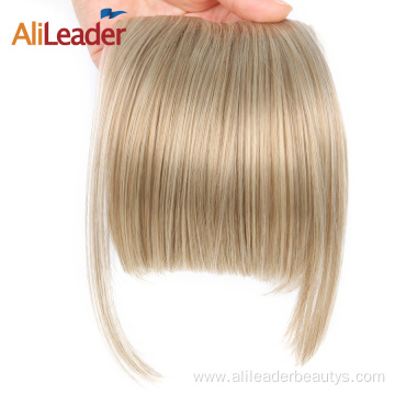 Silky Straight Neat Synthetic Clip In Hair Bangs